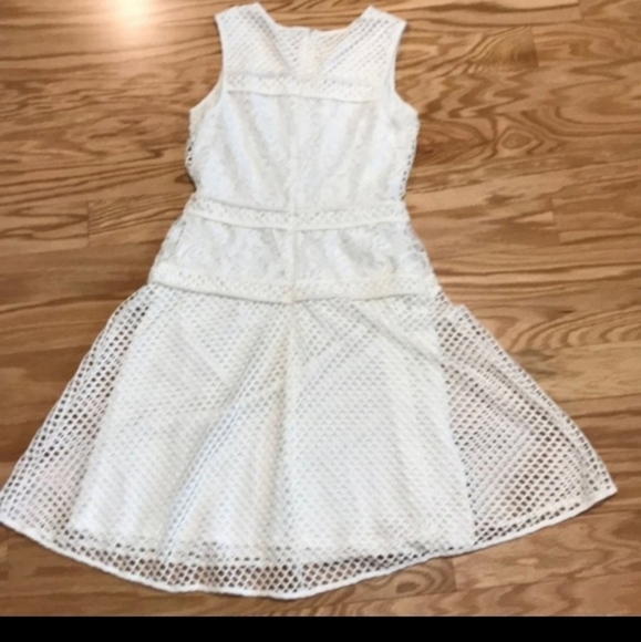 Cato size 2 knit dress fish net white dress - Picture 13 of 16